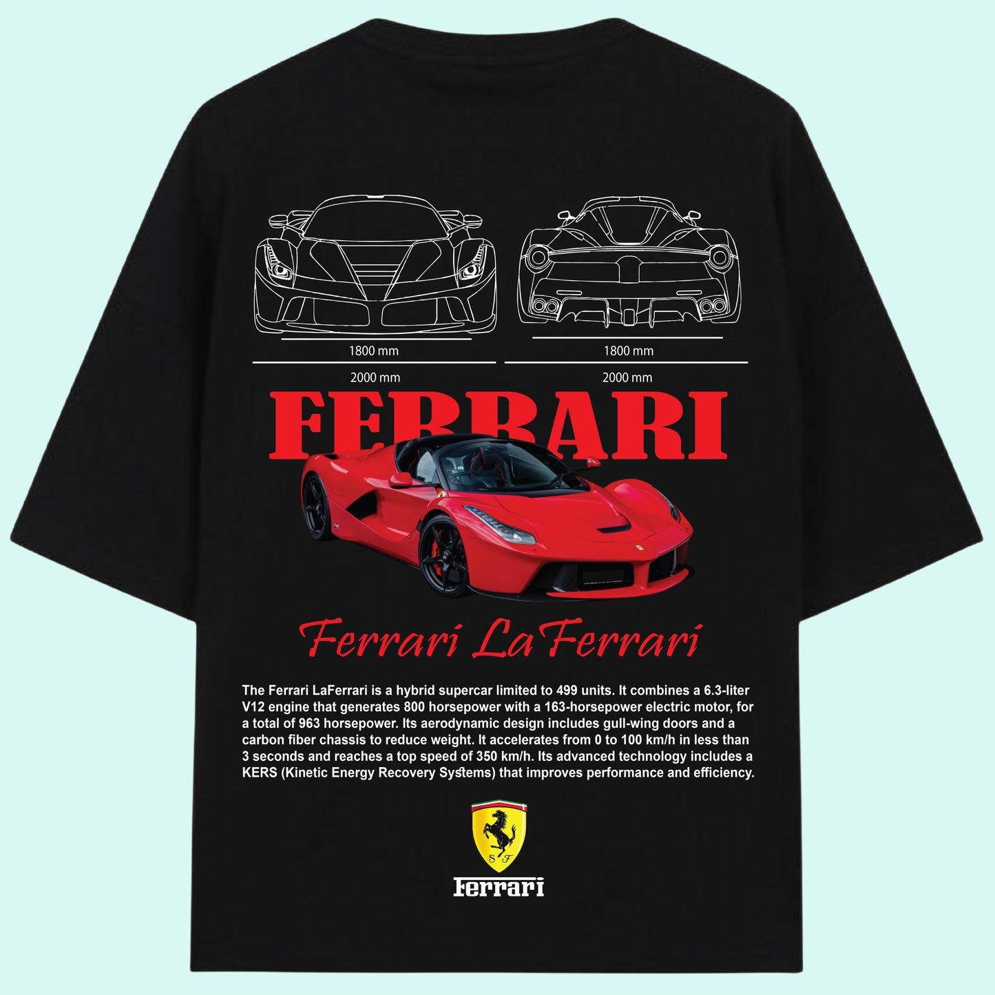 Ferarri LaFerarri Oversized T-Shirt