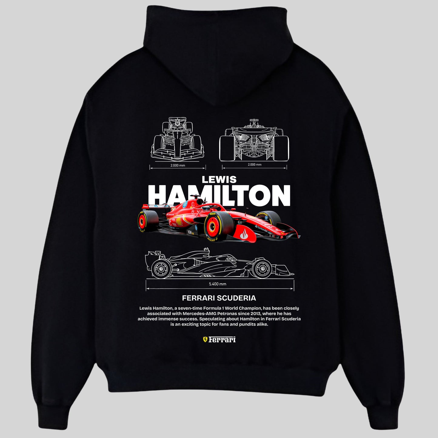 F1 Lewis Hamilton Ferrari Hoodie