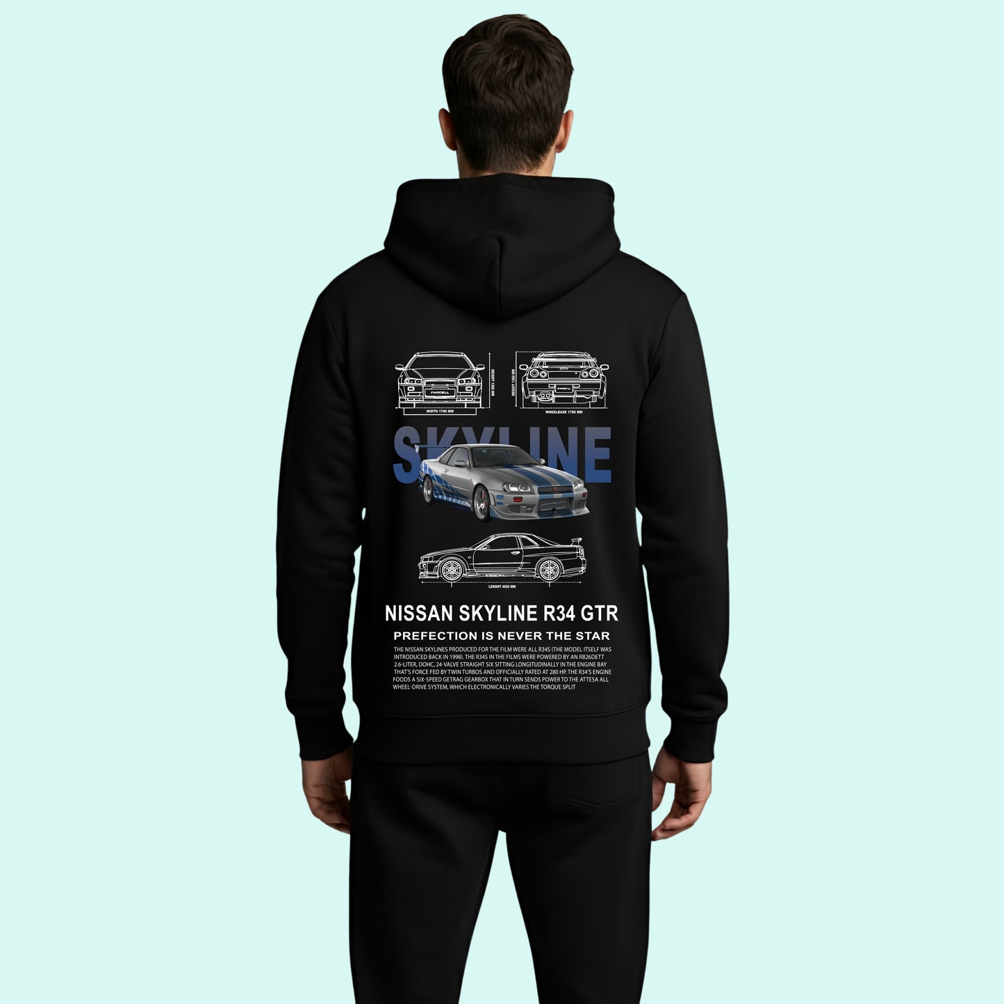 Nissan GT-R R34 Skyline Hoodie