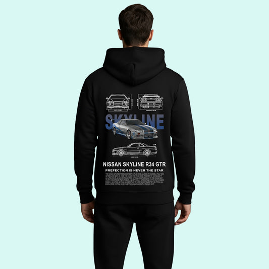 Nissan GT-R R34 Skyline Hoodie