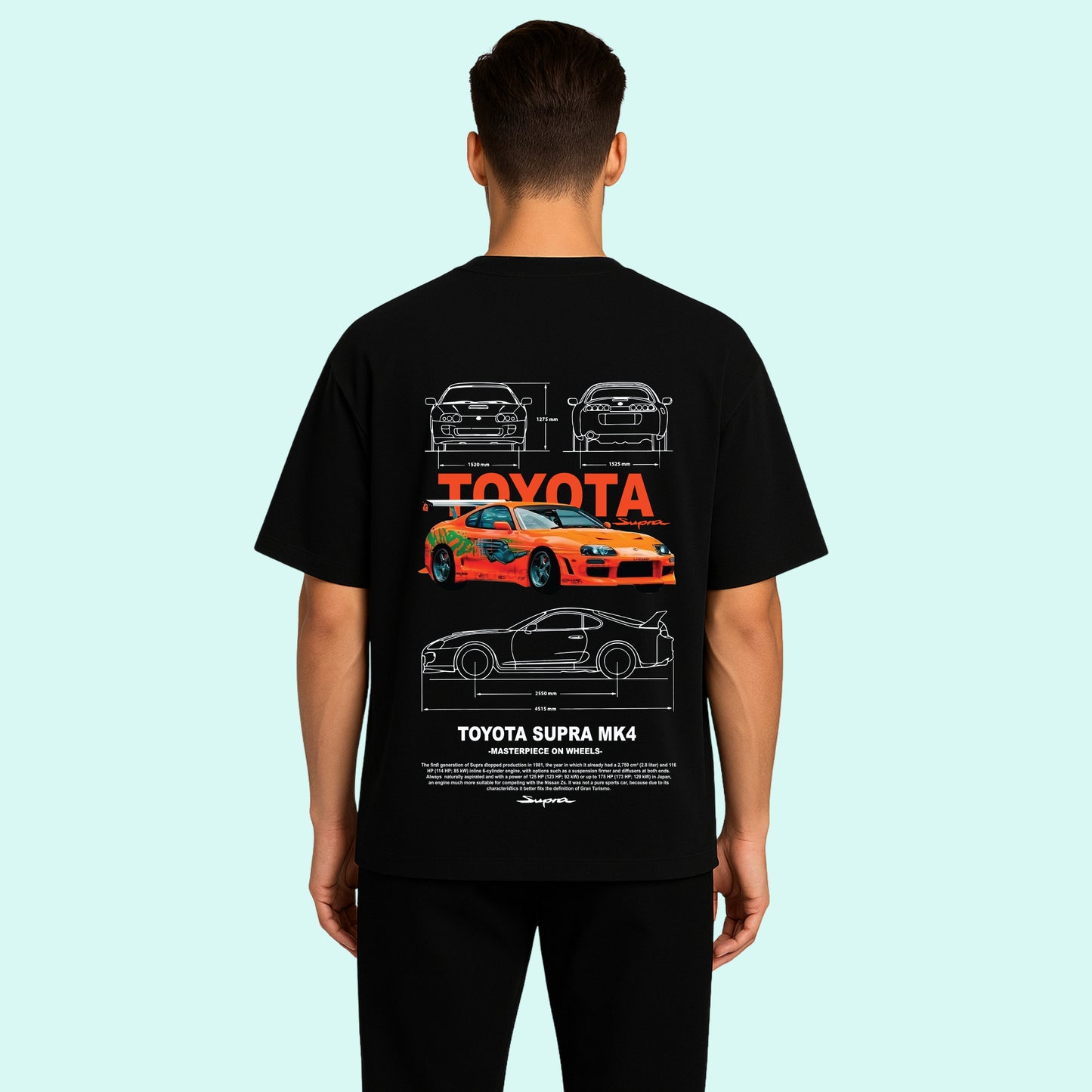 Toyota Supra MK4 Oversized T-Shirt