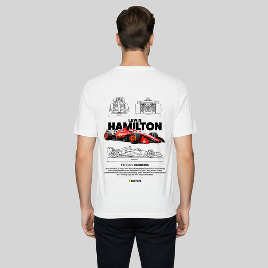F1 Lewis Hamilton Design Ferrari Inspired T-Shirt