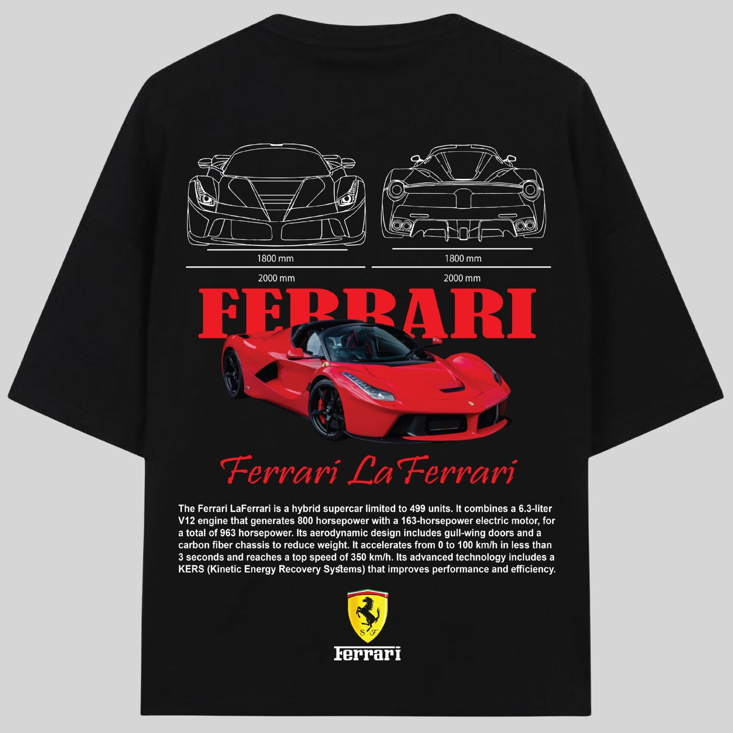 Ferarri LaFerarri Oversized T-Shirt