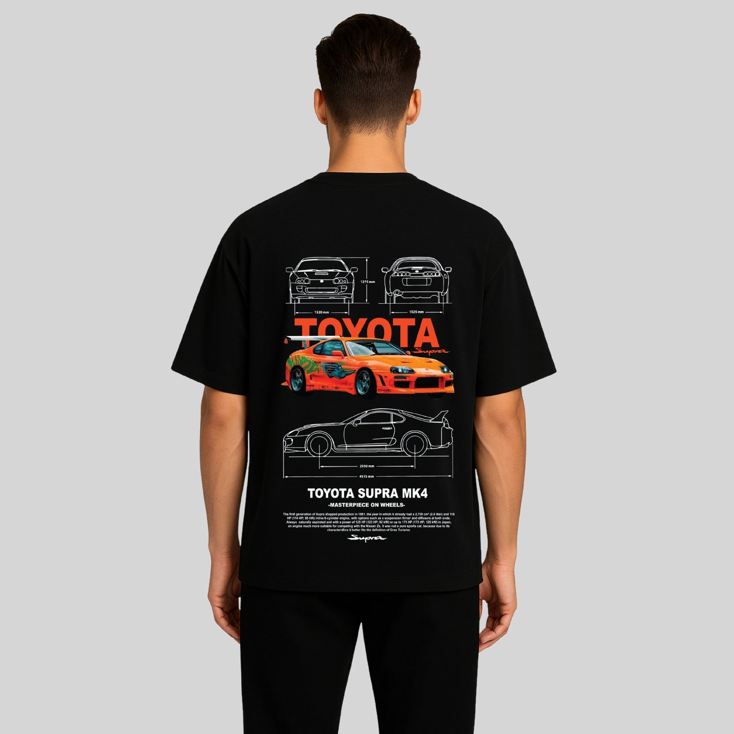 Toyota Supra MK4 Oversized T-Shirt