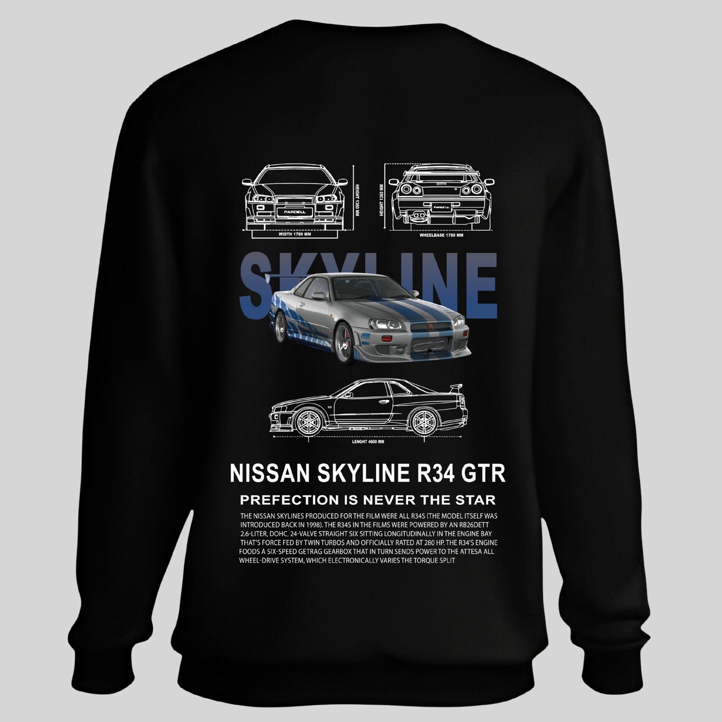 Nissan GT-R R34 Skyline Sweatshirt