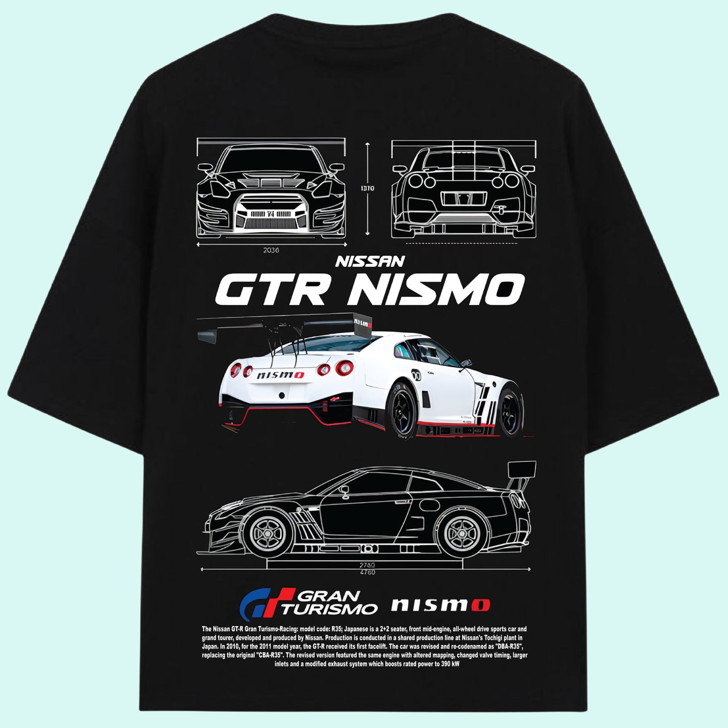 Nissan GT-R Nismo Oversized T-Shirt
