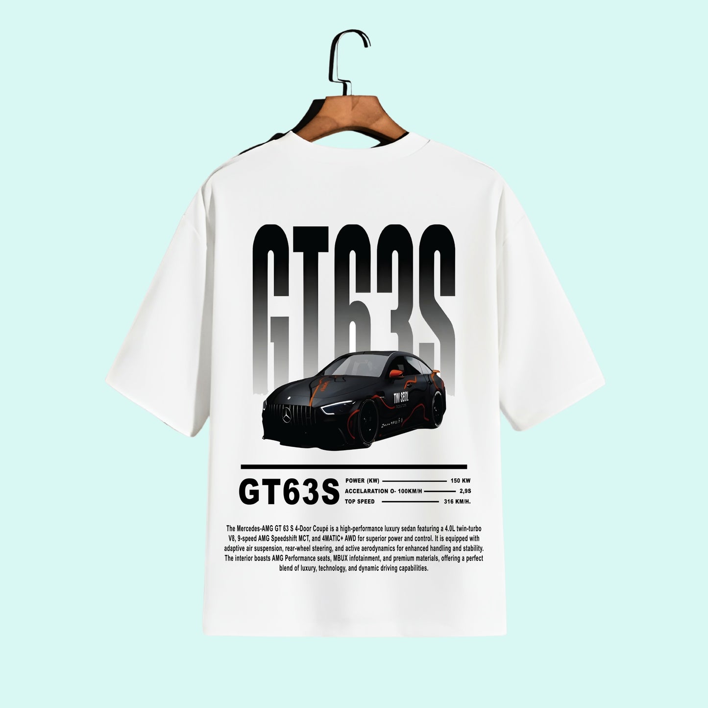 Mercedes AMG GT63S Oversized T-Shirt