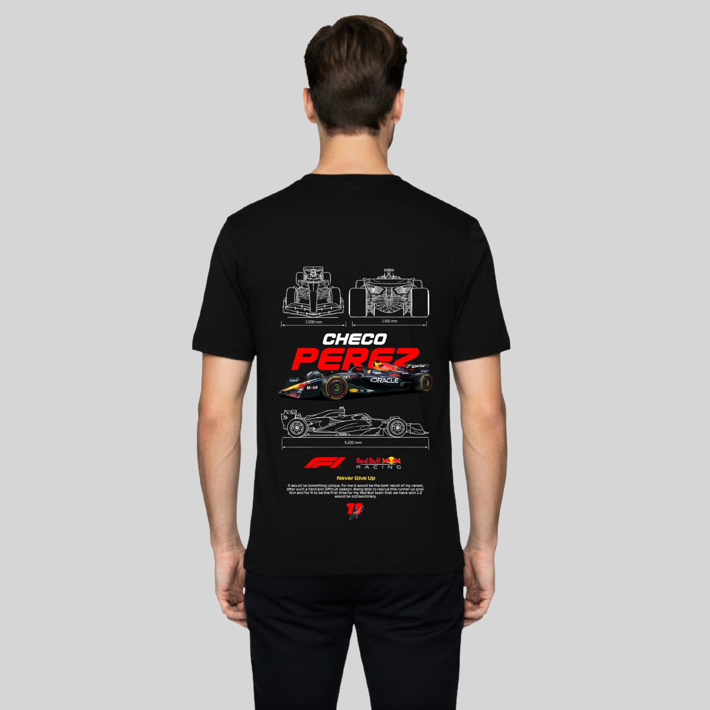 F1 Checo Pérez Design Red Bull Inspired T-Shirt