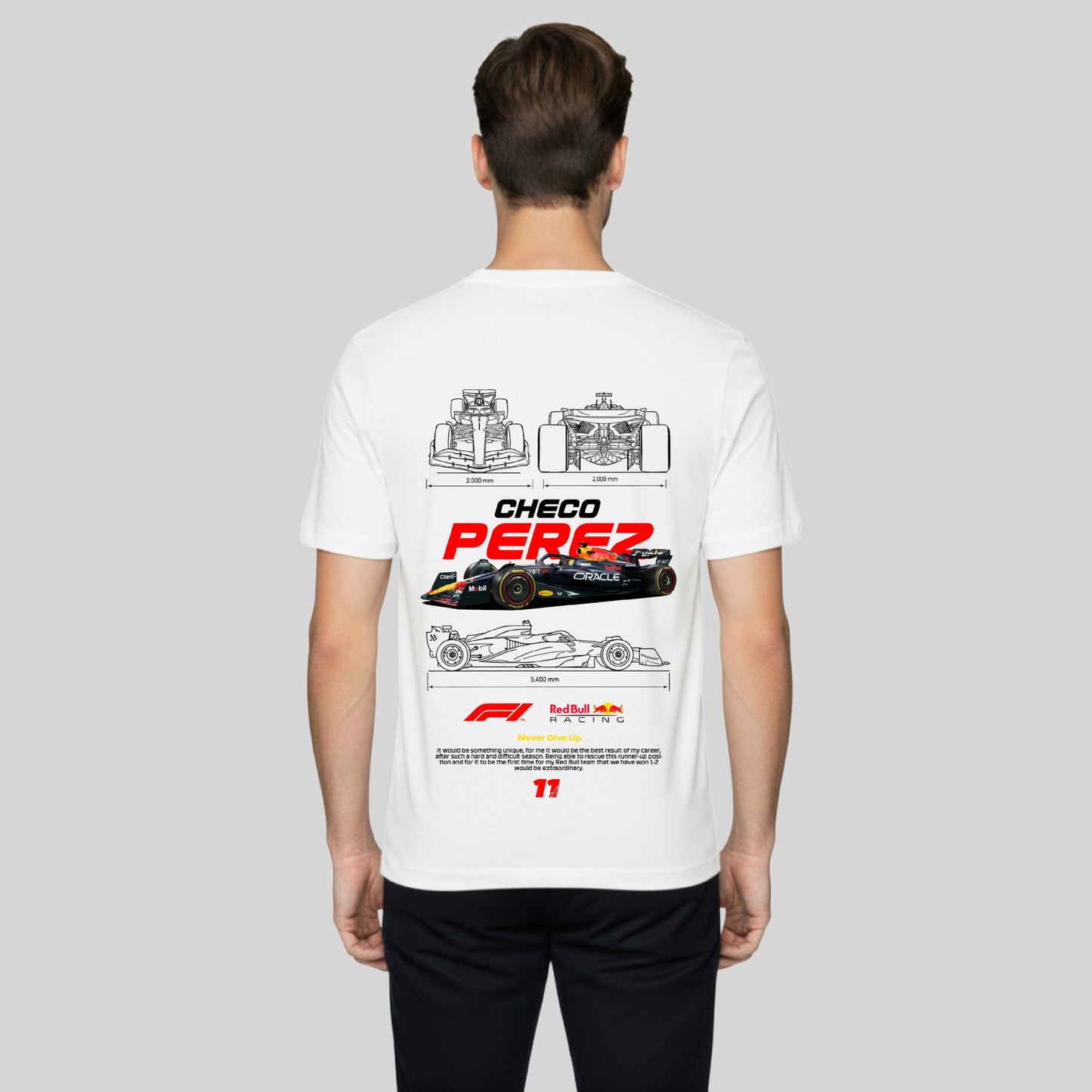 F1 Checo Pérez Design Red Bull Inspired T-Shirt